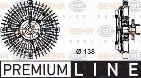 BEHR HELLA Service 8MV 376 732-221 - Cupla, ventilator radiator aaoparts.ro