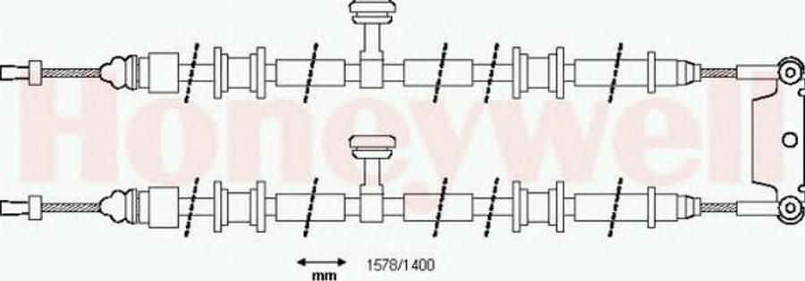 BENDIX 433089B - Cablu, frana de parcare aaoparts.ro