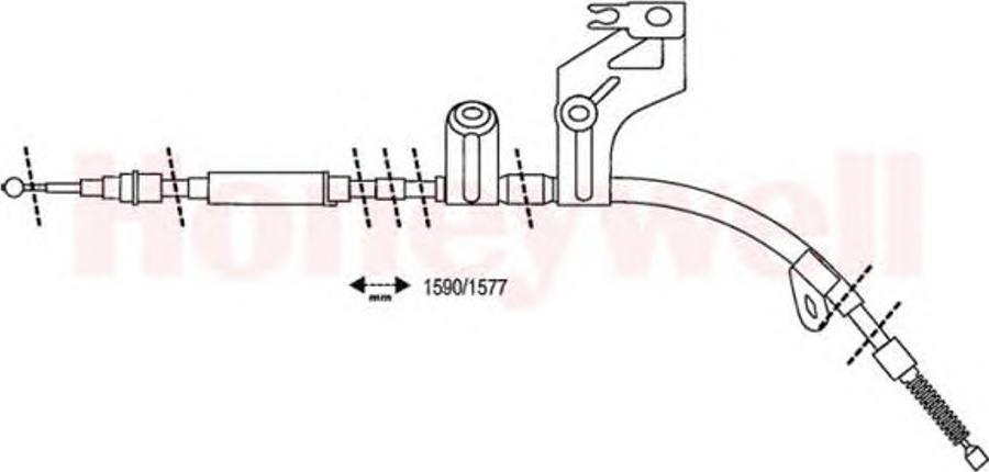 BENDIX 432942 B - Cablu, frana de parcare aaoparts.ro