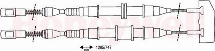 BENDIX 432103 B - Cablu, frana de parcare aaoparts.ro