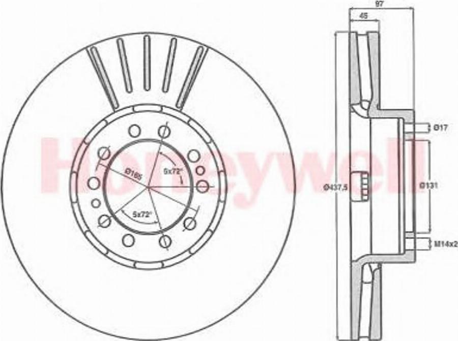 BENDIX 567953B - Disc frana aaoparts.ro