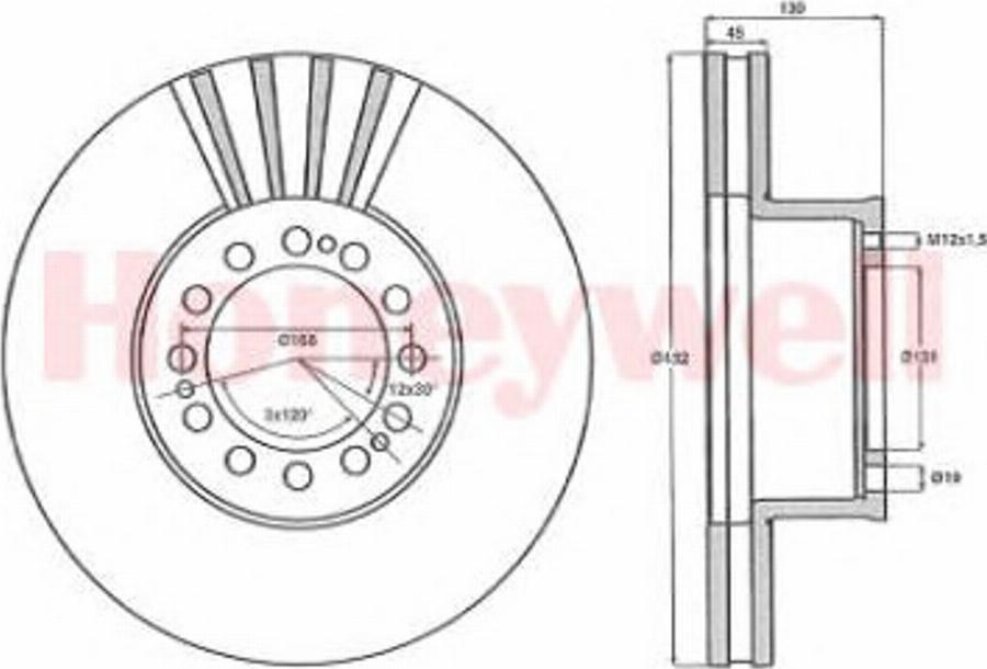 BENDIX 567408B - Disc frana aaoparts.ro