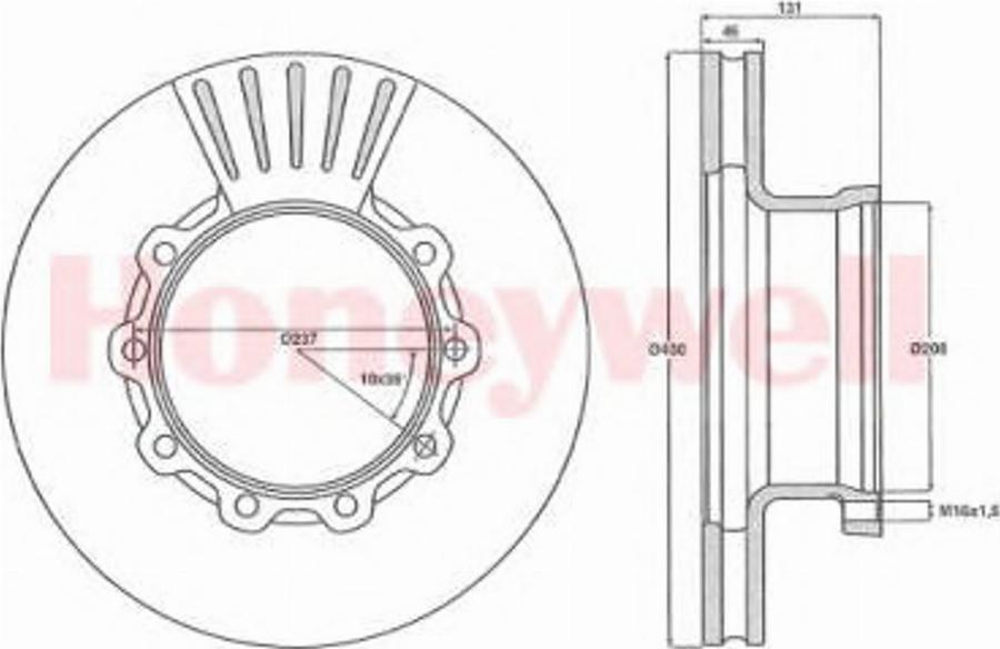BENDIX 567500B - Disc frana aaoparts.ro