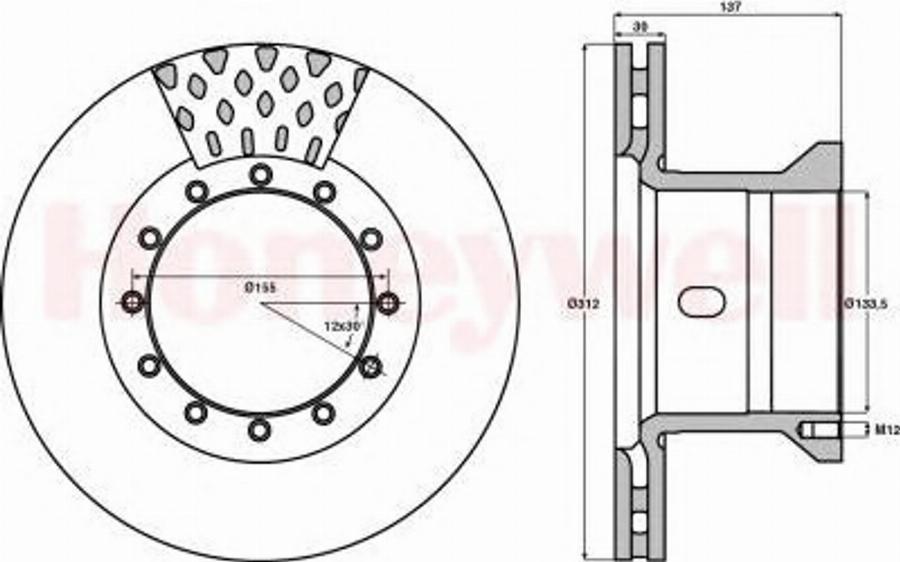 BENDIX 567123B - Disc frana aaoparts.ro