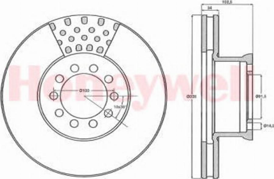 BENDIX 567764B - Disc frana aaoparts.ro