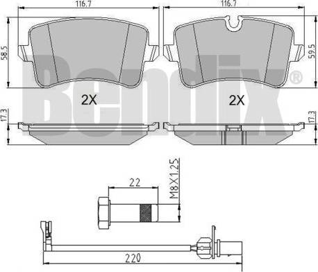 BENDIX 510952 - Set placute frana,frana disc aaoparts.ro