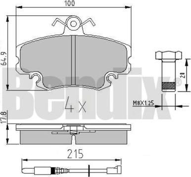 BENDIX 510434 - Set placute frana,frana disc aaoparts.ro