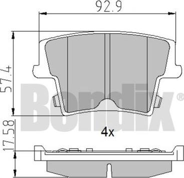 BENDIX 510556 - Set placute frana,frana disc aaoparts.ro