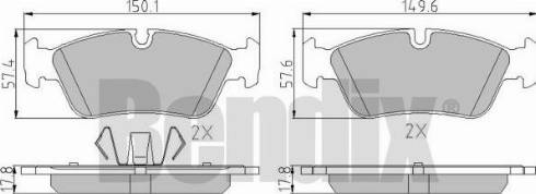 BENDIX 510506 - Set placute frana,frana disc aaoparts.ro