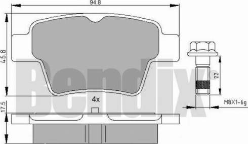 BENDIX 510514 - Set placute frana,frana disc aaoparts.ro