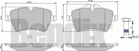 BENDIX 510510 - Set placute frana,frana disc aaoparts.ro