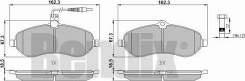 BENDIX 510530 - Set placute frana,frana disc aaoparts.ro