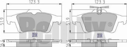 BENDIX 510529 - Set placute frana,frana disc aaoparts.ro