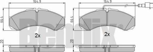 BENDIX 510655 - Set placute frana,frana disc aaoparts.ro