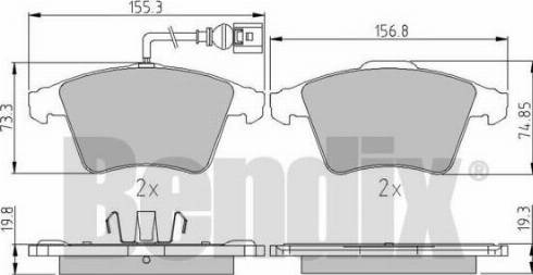 BENDIX 510602 - Set placute frana,frana disc aaoparts.ro