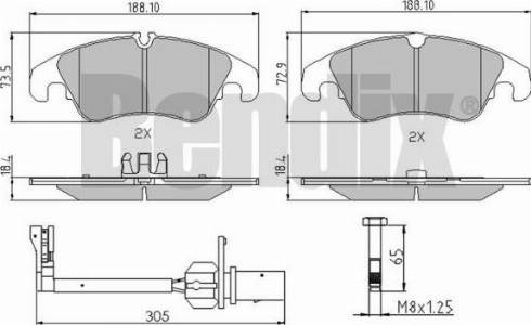 BENDIX 510633 - Set placute frana,frana disc aaoparts.ro