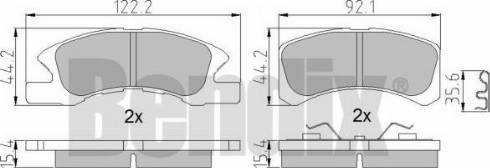 BENDIX 510628 - Set placute frana,frana disc aaoparts.ro