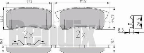 BENDIX 510622 - Set placute frana,frana disc aaoparts.ro
