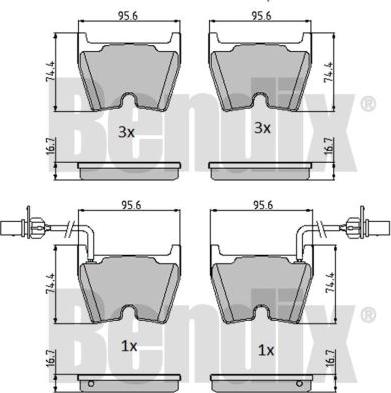 BENDIX 510673 - Set placute frana,frana disc aaoparts.ro