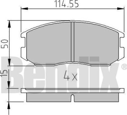 BENDIX 510094 - Set placute frana,frana disc aaoparts.ro