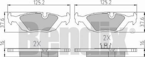 BENDIX 510046 - Set placute frana,frana disc aaoparts.ro