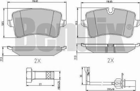 BENDIX 510875 - Set placute frana,frana disc aaoparts.ro