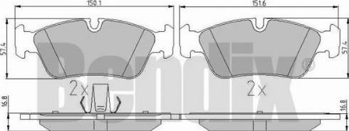 BENDIX 510348 - Set placute frana,frana disc aaoparts.ro