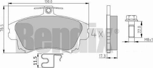 BENDIX 510354 - Set placute frana,frana disc aaoparts.ro