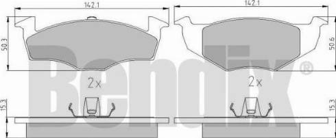 BENDIX 510366 - Set placute frana,frana disc aaoparts.ro