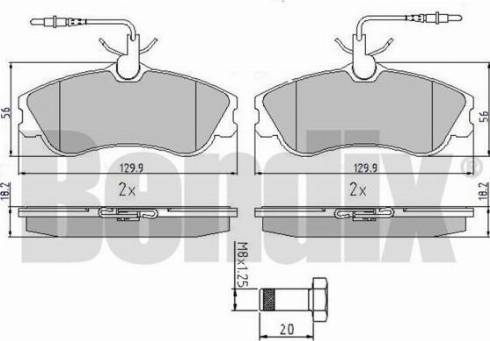 BENDIX 510306 - Set placute frana,frana disc aaoparts.ro