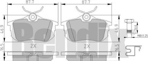 BENDIX 510315 - Set placute frana,frana disc aaoparts.ro