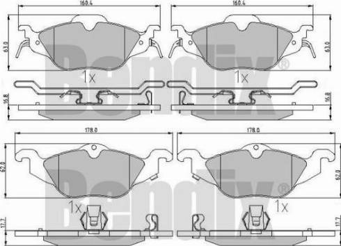 BENDIX 510335 - Set placute frana,frana disc aaoparts.ro