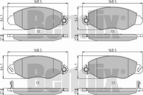BENDIX 510373 - Set placute frana,frana disc aaoparts.ro