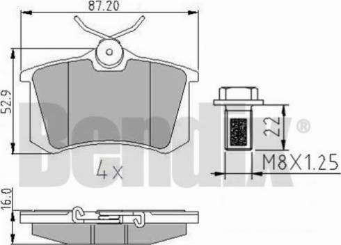 BENDIX 510225 - Set placute frana,frana disc aaoparts.ro