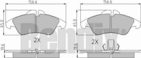 BENDIX 510270 - Set placute frana,frana disc aaoparts.ro