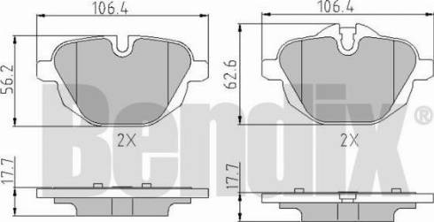BENDIX 510754 - Set placute frana,frana disc aaoparts.ro