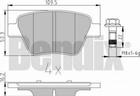BENDIX 510719 - Set placute frana,frana disc aaoparts.ro