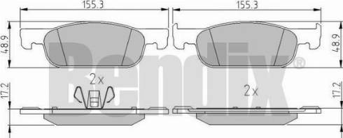BENDIX 511411 - Set placute frana,frana disc aaoparts.ro