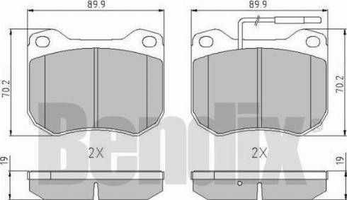 BENDIX 511008 - Set placute frana,frana disc aaoparts.ro
