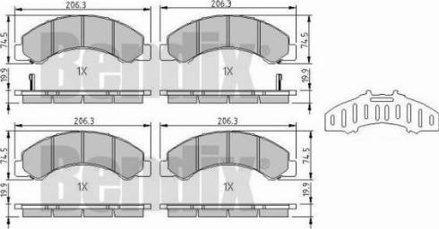 BENDIX 511221 - Set placute frana,frana disc aaoparts.ro