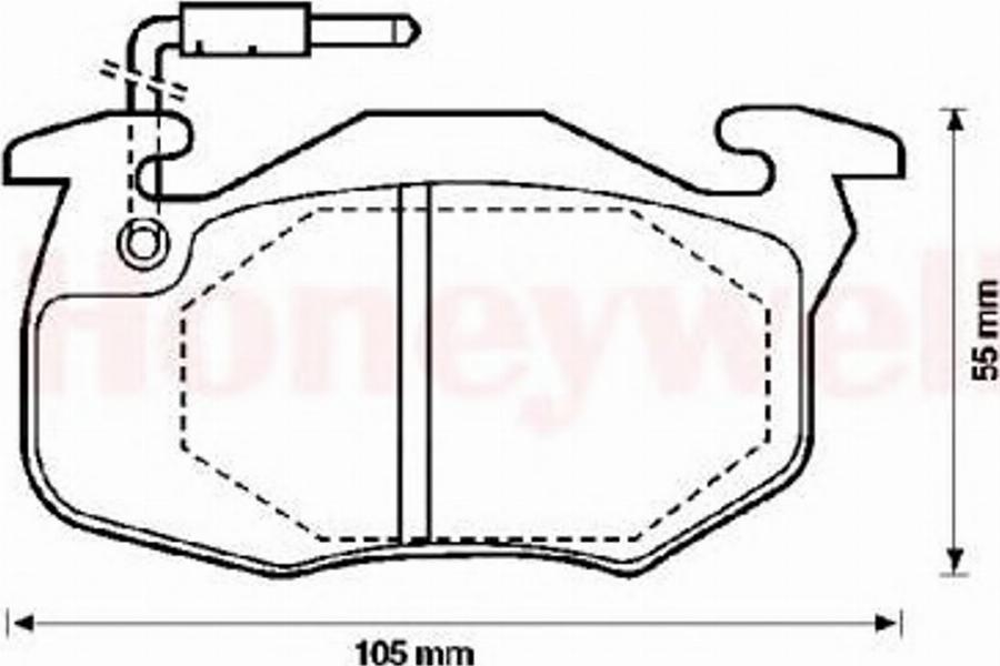 BENDIX 571333X - Set placute frana,frana disc aaoparts.ro