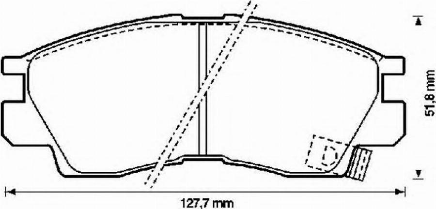 BENDIX 572282B - Set placute frana,frana disc aaoparts.ro