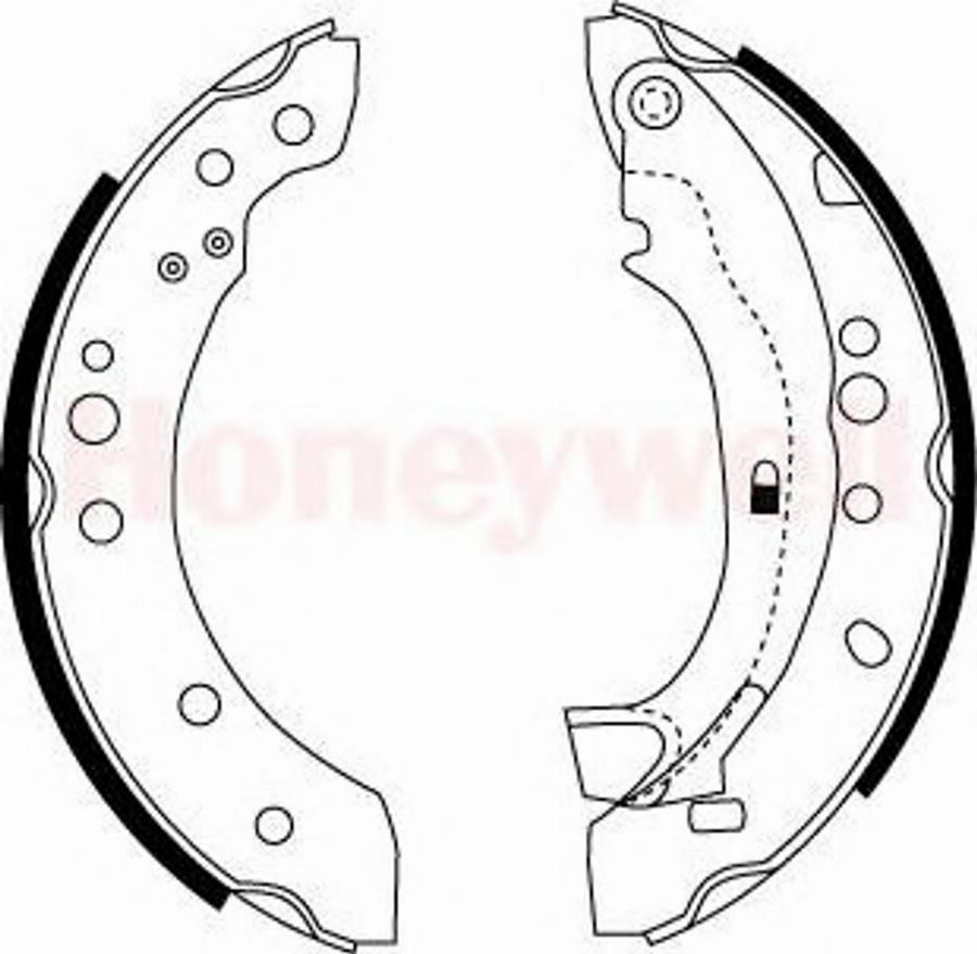 BENDIX 362409 B - Set saboti frana aaoparts.ro