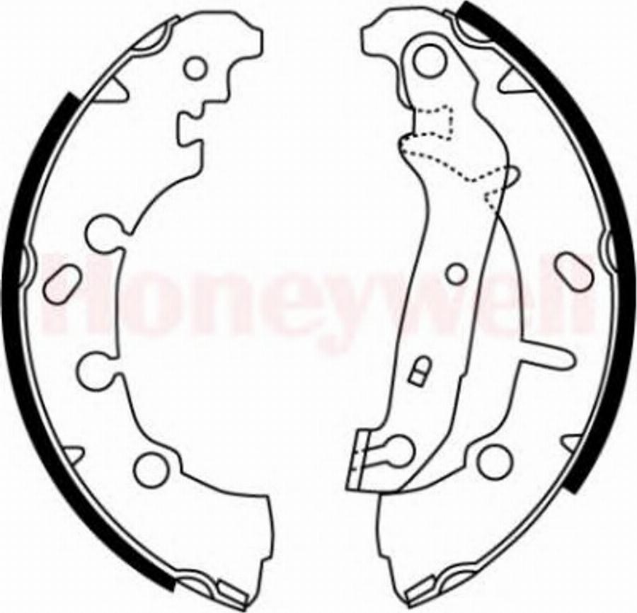 BENDIX 362413 B - Set saboti frana aaoparts.ro