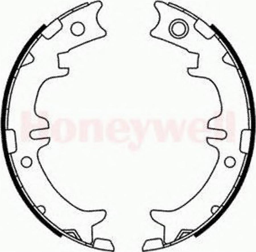 BENDIX 362432 B - Set saboti frana, frana de mana aaoparts.ro