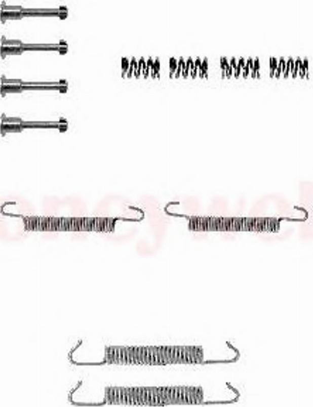 BENDIX 771063B - Set accesorii, saboti frana parcare aaoparts.ro