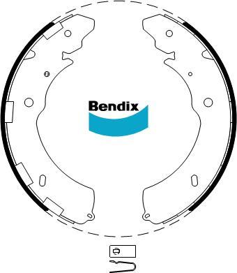 BENDIX BS5018 - Set saboti frana aaoparts.ro