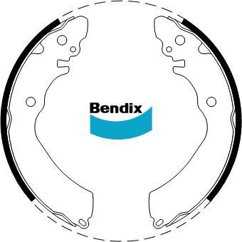 BENDIX BS5027 - Set saboti frana aaoparts.ro