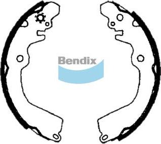 BENDIX BS1699 - Set saboti frana aaoparts.ro
