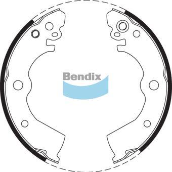 BENDIX BS1697 - Set saboti frana aaoparts.ro